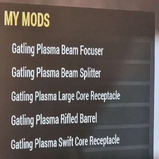 Gatling Plasma Mods