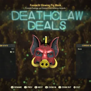 Glowing Pig Mask