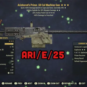ARI/E/25 .50 Cal MG