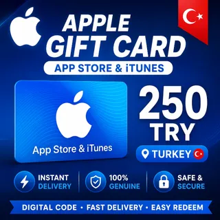 Apple App Store & iTunes Gift Card 250 TRY (Turkey) | Instant Delivery