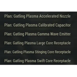 6 NEW GATLING PLASMA MOD PLANS 