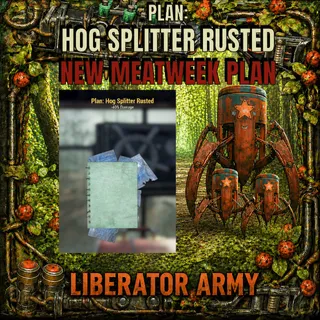 PLAN: HOG SPLITTER RUSTED