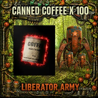 100 X CANNED COFFEE