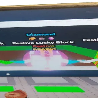 Festive Lucky Block Diamond