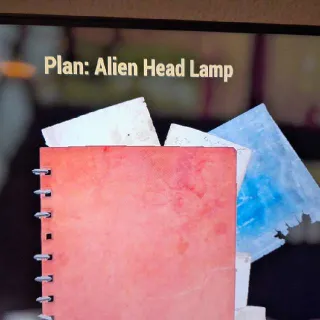 Alien Head Lamp Plan