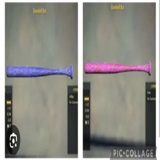 Baseball Bat Indigo+Pink