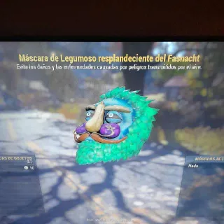 glowing veggie man mask