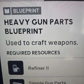 HeavyGun Parts Blueprint