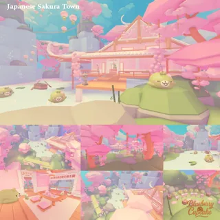 Japanese Sakura Town 🌸