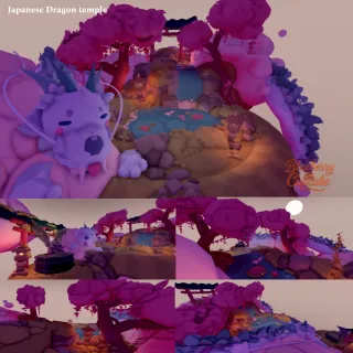 Japanese Dragon Temple 🐉 🌸