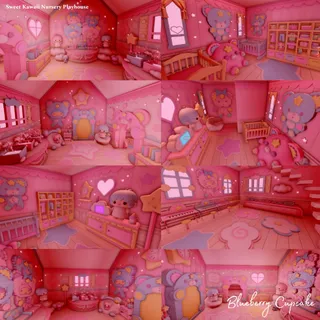 Sweet Kawaii Nursery Playhouse 🧸📚