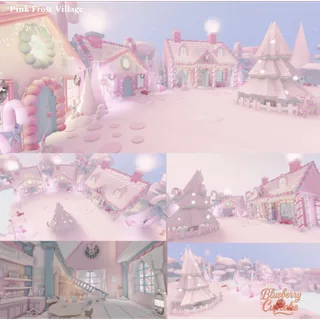 Pink Frost Village(Christmas Sale Price)