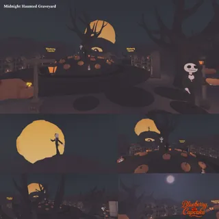 Midnight Haunted Graveyard 🪦 💀
