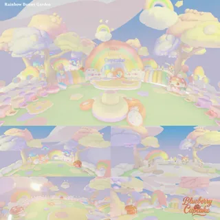 Rainbow Bunny Garden 🌈 🐇