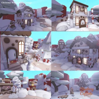 Christmas Kitty Cookie Cottage