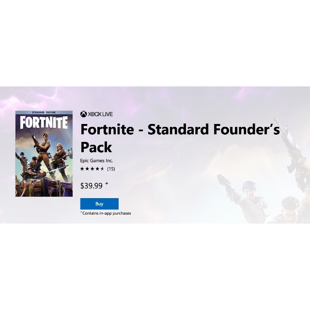 fortnite standard founder s pack xbox one digital code - fortnite standard founders pack