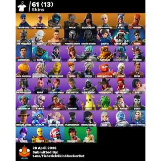 [PC/XBOX/PSN] 🔥 LVL 992 🔥 61 SKINS🔥 OG STW🔥 PARADIGM🔥 MANDALORIAN🔥 LYNX🔥 ZENITH🔥 BLACKHEART🔥