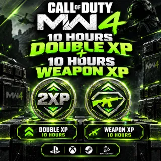 10 Hours Double XP + 10 Hours Weapon XP