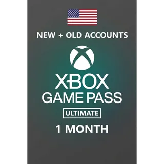 Xbox Game Pass Ultimate 1 Month Membership - US ONLY (NO STACKABLE)