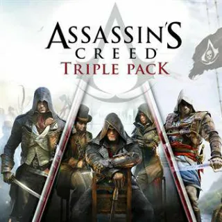 Assassin's Creed Triple Pack: Black Flag, Unity, Syndicate [𝐈𝐍𝐒𝐓𝐀𝐍𝐓 𝐃𝐄𝐋𝐈𝐕𝐄𝐑𝐘]