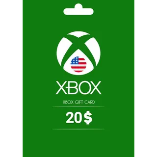 $20.00 Xbox Gift Card 