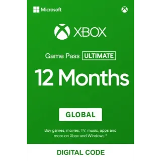 Game Pass Ultimate 12 months Global