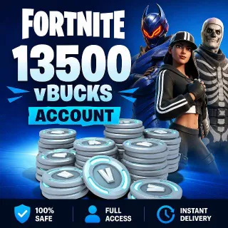 Fortnite 13500 Vbucks - Account