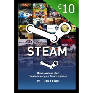 €10,00 Steam EU