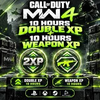10 Hours Double XP + 10 Hours Weapon XP