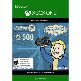 Fallout 76: 500 Atoms