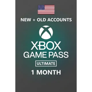 Xbox Game Pass Ultimate 1 Month Membership - US ONLY (NO STACKABLE)