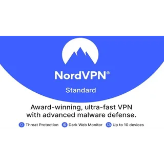 ACTIVATION KEY 1-Year, NordVPN Standard, 10 Devices, Premium VPN Software