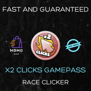 RACE CLICKER | X2 CLICKS GAMEPASS