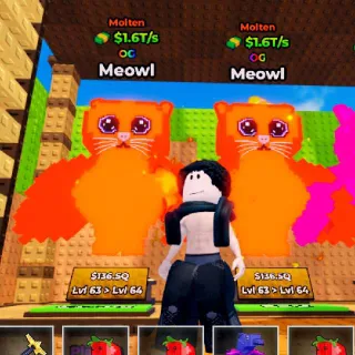 2x Molten Meowl - Kick A Licky Block