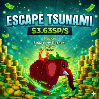 HACKER Strawberry Elephant 3.63 Sp/s - Escape Tsunami For Brainrots