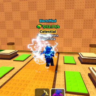 ELECTRIFIED Dragonfruitina Dolphinita 112.7T/s (Max Lvl) - Kick A Lucky Block
