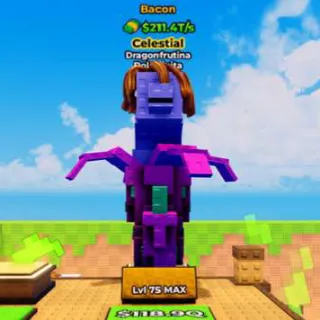 10x BACON Dragonfrutina Dolphinita 211.4T/s (Max Lvl) - Kick A Lucky Block