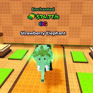 ENCHANTED Strawberry Elephant 74.7T/s - Kick A Lucky Block