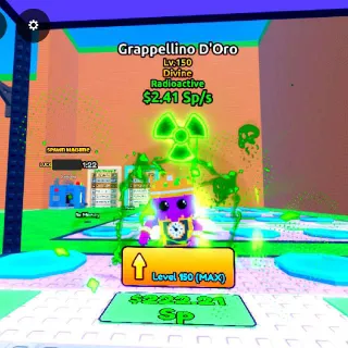 RADIOACTIVE Grappellino D'oro 2.41 Sp/s - Escape Tsunami For Brainrots