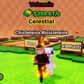 VOLCANIC Chicleteira Bicicleteira 259.6T/s (Max Lvl) - Kick A Lucky Block