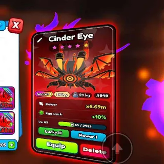 SHINY CINDER EYE (LUCK) - TAP SIMULATOR REBORN
