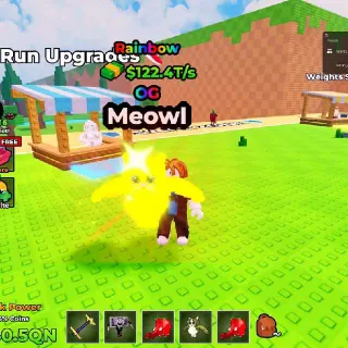 RAINBOW Meowl 122.4T/s - Kick A Lucky Block