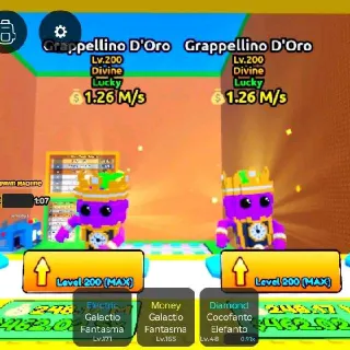 2X LUCKY GRAPPELLINO D'ORO 1.26 M/s ( 200 LVL) - Escape Tsunami For Brainrots