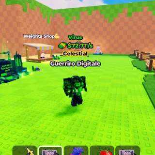 VIRUS Guerriro Digitale 72.7T/s (Max Lvl) - Kick A Lucky Block