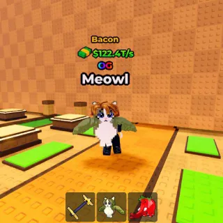 BACON Meowl 122.4T/s (Max Lvl) - Kick A Lucky Block