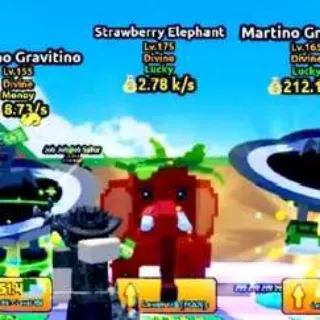 LUCKY STRAWBERRY ELEPANT 2.78 K/s ( MAX LVL 175 ) - Escape Tsunami For Brainrots