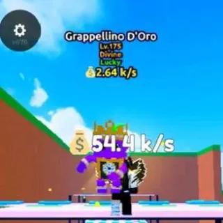 LUCKY Grappellino D'Oro  2.64 k/s ( Max Lvl 175 ) - Escape Tsunami For Brainrots