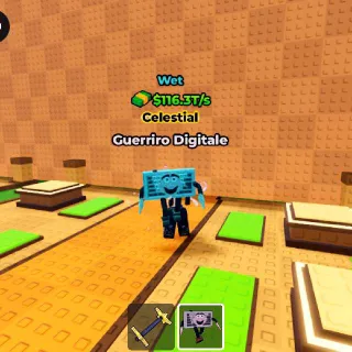 WET Guerriro Digitale 116.3T/s (Max Lvl) - Kick A Lucky Block