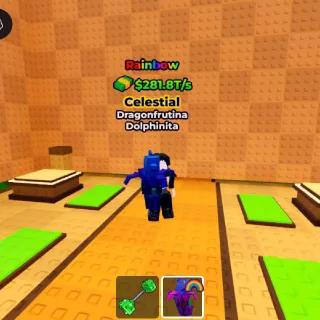 RAINBOW Dragonfrutina Dolphinita 281.8T/s (Max Lvl) - Kick A Lucky Block