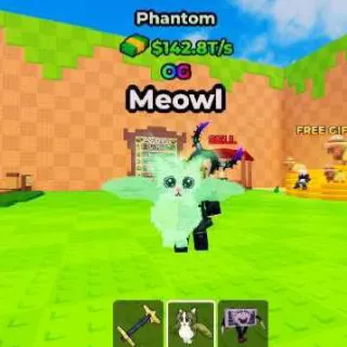 PHANTOM Meowl 142.8T/s (Max Lvl) - Kick A Lucky Block